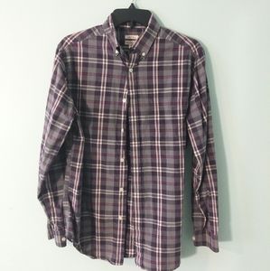 Merona Long Sleeve Plaid Button Down